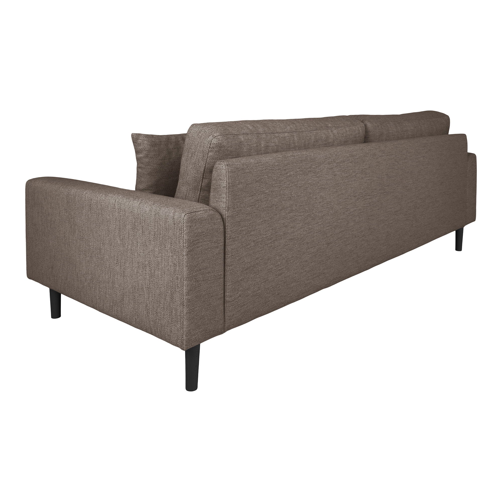Lido – 3-Sitzer Sofa, mit zwei Kissen und Holzbeinen, 210 × 93 × 76 cm
